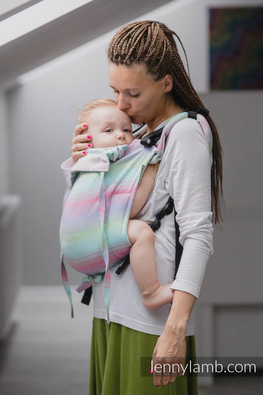 Nosidło Klamrowe ONBUHIMO z tkaniny żakardowej (100% bawełna), rozmiar Toddler - MAŁA JODEŁKA IMPRESJA #babywearing