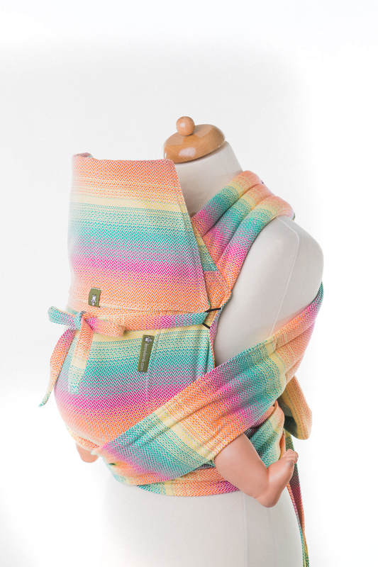 Mei Tai carrier Toddler with hood/ herringbone twill / 100% cotton / LITTLE HERRINGBONE IMAGINATION  #babywearing