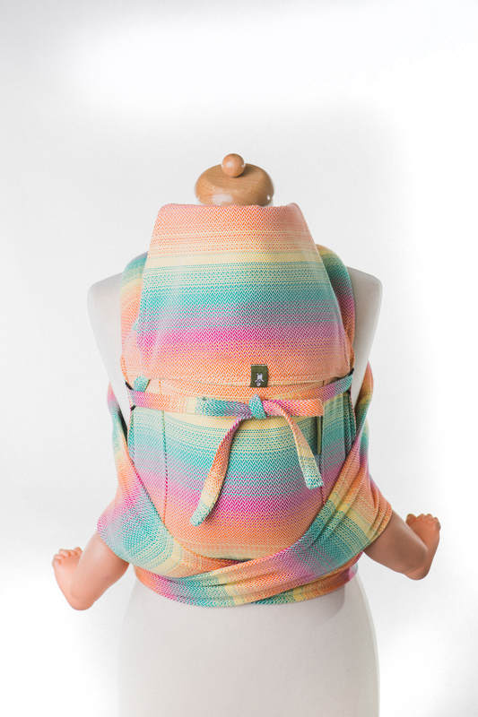 Mei Tai carrier Toddler with hood/ herringbone twill / 100% cotton / LITTLE HERRINGBONE IMAGINATION  #babywearing