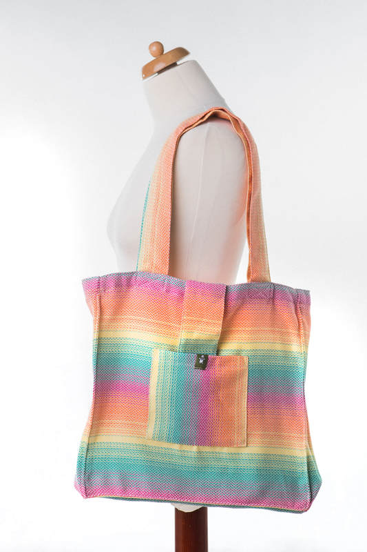 Shoulder bag made of wrap fabric (100% cotton) - LITTLE HERRINGBONE IMAGINATION - standard size 37cmx37cm #babywearing