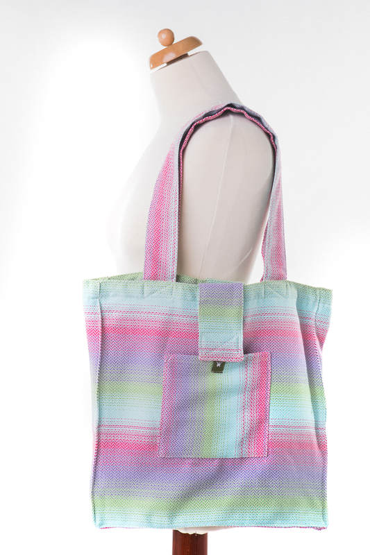 Shoulder bag made of wrap fabric (100% cotton) - LITTLE HERRINGBONE IMPRESSION - standard size 37cmx37cm (grade B) #babywearing