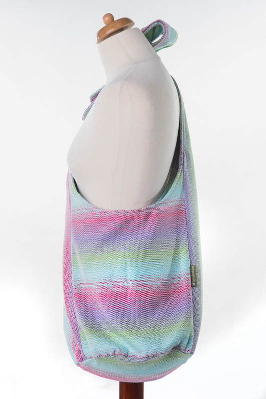 Hobo Bag made of woven fabric (100% cotton) - LITTLE HERRINGBONE IMPRESSION #babywearing