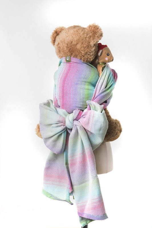 Fular portamuñecos, tejido Herringbone, 100% algodón - LITTLE HERRINGBONE IMPRESSION #babywearing