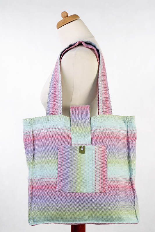 Shoulder bag made of wrap fabric (100% cotton) - LITTLE HERRINGBONE IMPRESSION - standard size 37cmx37cm #babywearing