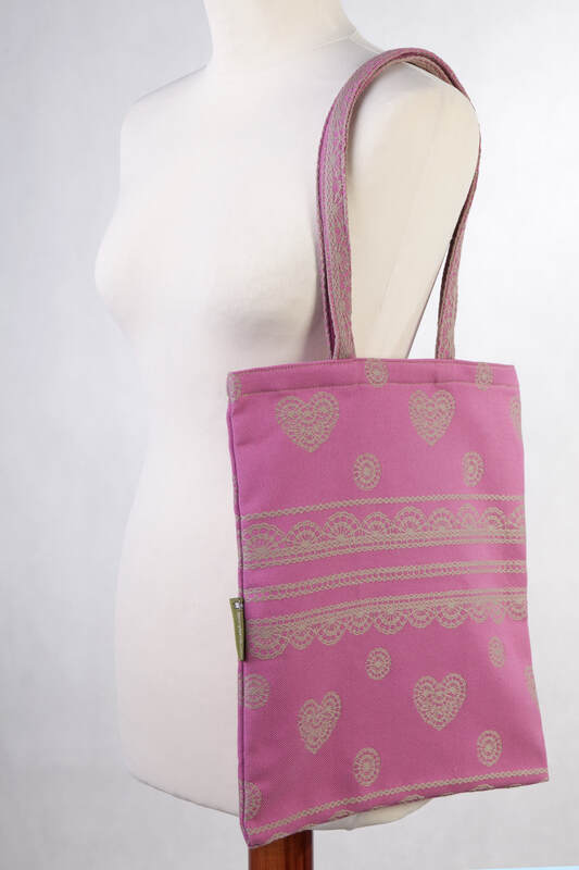 Shopping bag made of wrap fabric (100% cotton) - CANDY LACE #babywearing