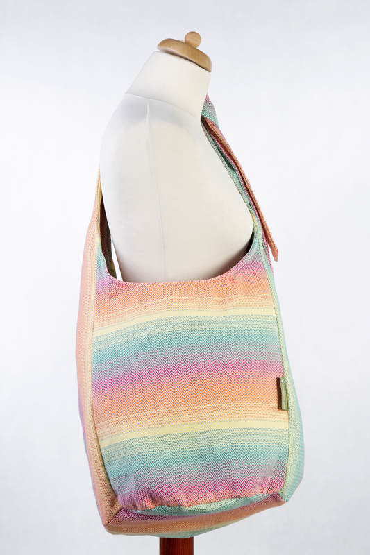 Hobo Bag made of woven fabric (100% cotton) - LITTLE HERRINGBONE IMAGINATION #babywearing