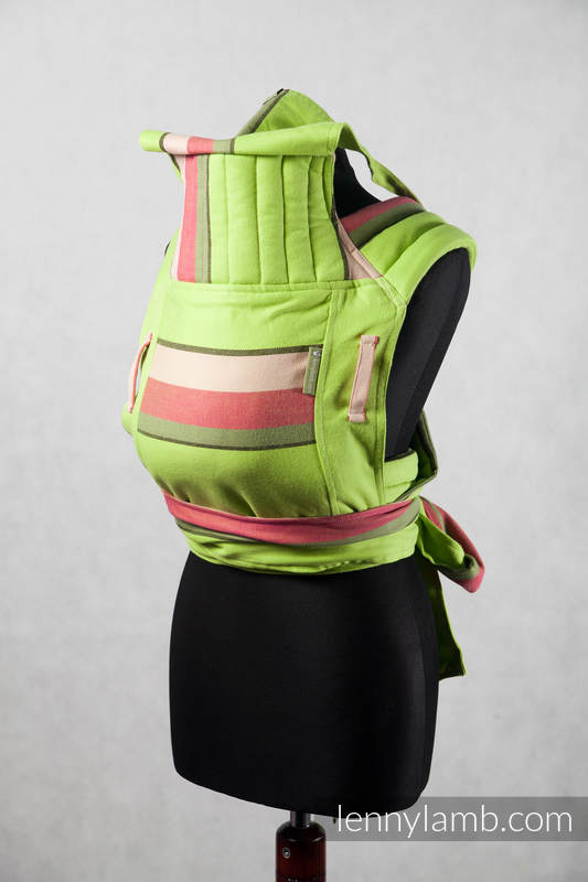 Mei Tai carrier Toddler / broken twill / bamboo and cotton / with hood/ Juicy Fruit #babywearing