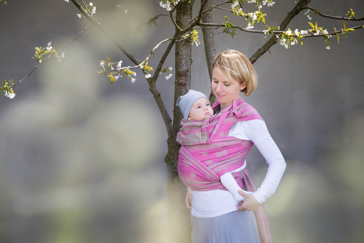 WRAP-TAI carrier Toddler with hood/ jacquard twill / 100% cotton / CANDY LACE #babywearing