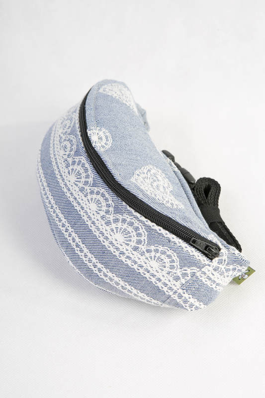 Riñonera hecha de tejido de fular (60% algodón, 28% lino, 12% seda tusor) - ROYAL LACE #babywearing