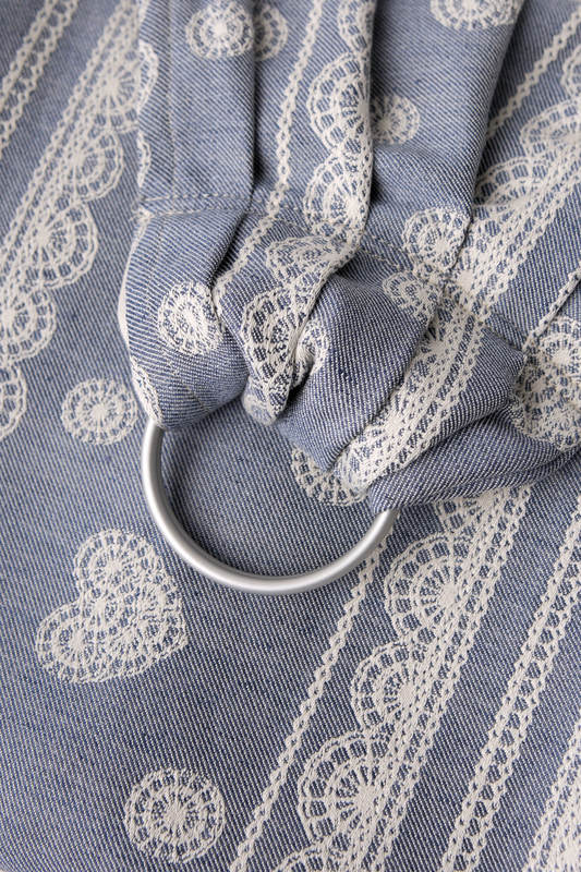 Ringsling, Jacquard Weave (60% cotton 28% linen 12% tussah silk) - ROYAL LACE - long 2.1m #babywearing