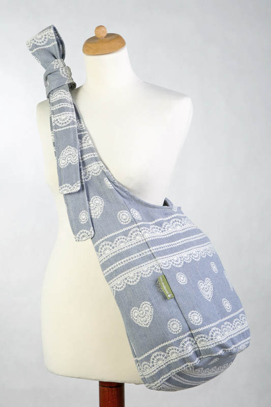 Hobo Bag made of woven fabric, 60% cotton, 28% linen 12% tussah silk- ROYAL LACE #babywearing