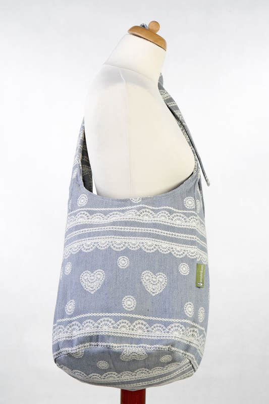 Hobo Bag made of woven fabric, 60% cotton, 28% linen 12% tussah silk- ROYAL LACE #babywearing