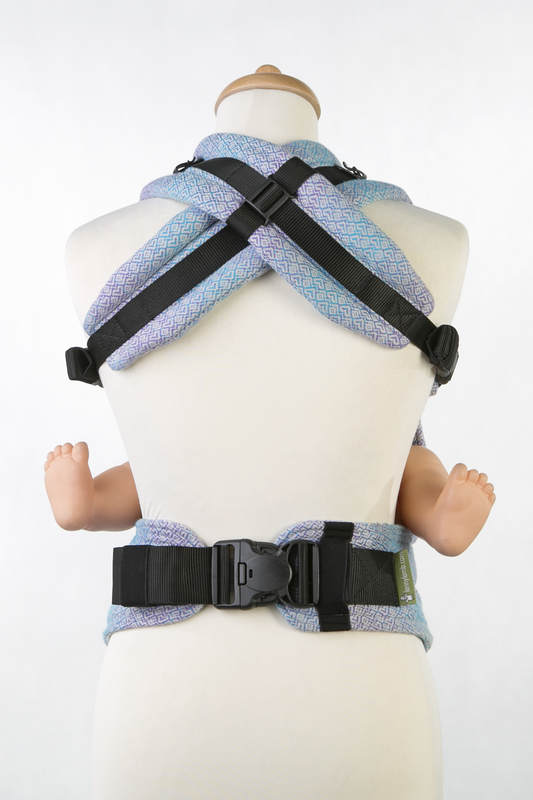 Ergonomic Carrier, Toddler Size, jacquard weave 100% cotton - LITTLE LOVE ZEPHYR, Second Generation #babywearing