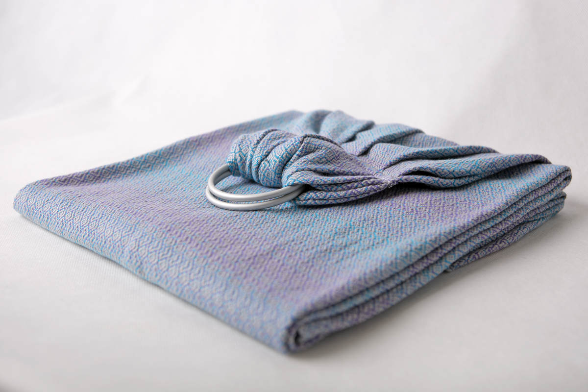 Ringsling, Jacquard Weave (100% cotton) - LITTLE LOVE - ZEPHYR - long 2.1m #babywearing