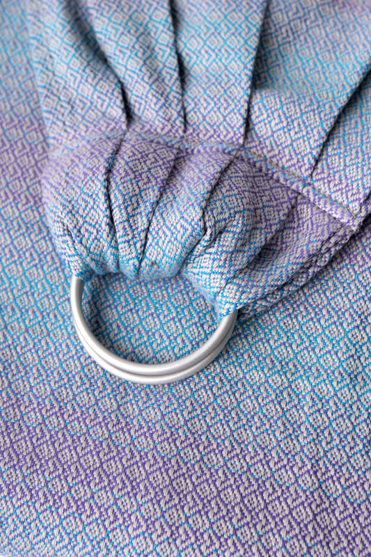 Ringsling, Jacquard Weave (100% cotton) - LITTLE LOVE - ZEPHYR - long 2.1m #babywearing