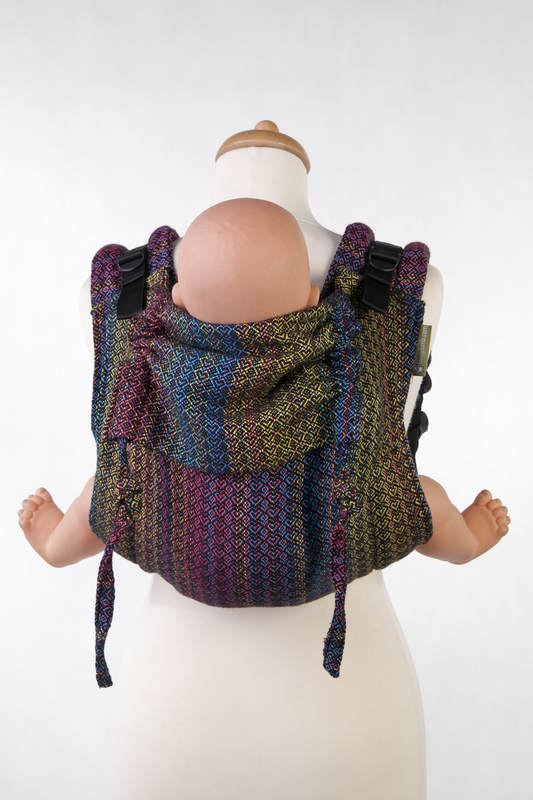 Nosidło Klamrowe ONBUHIMO  z tkaniny żakardowej ( 60% bawełna, 28% wełna merino, 8% jedwab, 4% kaszmir), rozmiar Standard - LITTLE LOVE ZACHWYT #babywearing