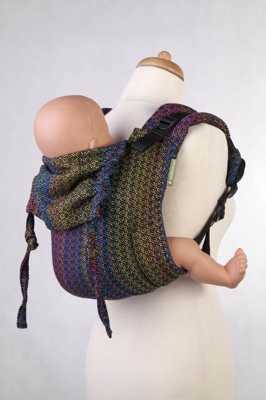 Nosidło Klamrowe ONBUHIMO  z tkaniny żakardowej ( 60% bawełna, 28% wełna merino, 8% jedwab, 4% kaszmir), rozmiar Standard - LITTLE LOVE ZACHWYT #babywearing