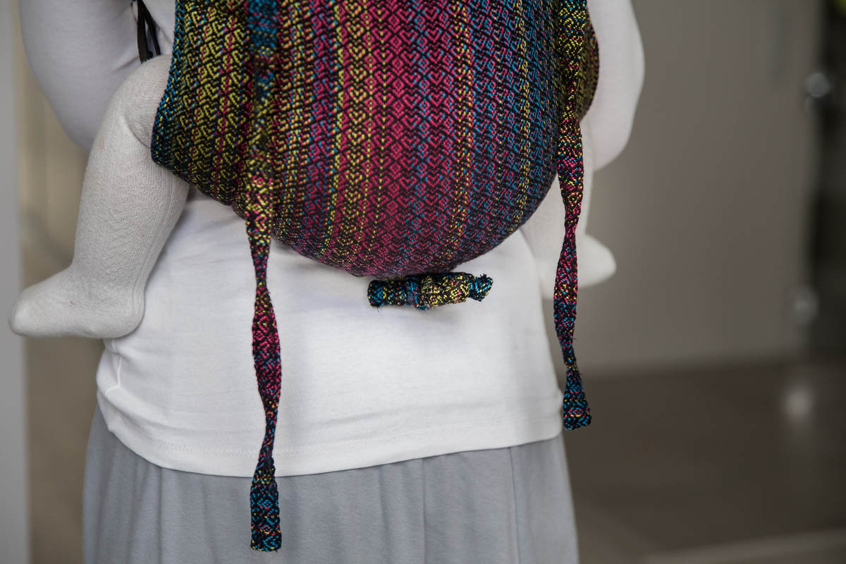 Nosidło Klamrowe ONBUHIMO  z tkaniny żakardowej ( 60% bawełna, 28% wełna merino, 8% jedwab, 4% kaszmir), rozmiar Standard - LITTLE LOVE ZACHWYT #babywearing