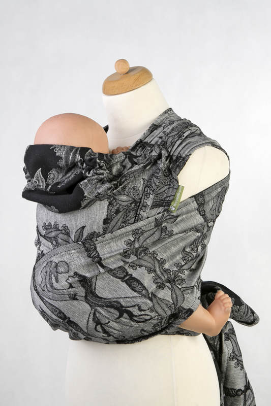 WRAP-TAI carrier Toddler with hood/ jacquard twill / 100% cotton / TIME (without skull) #babywearing