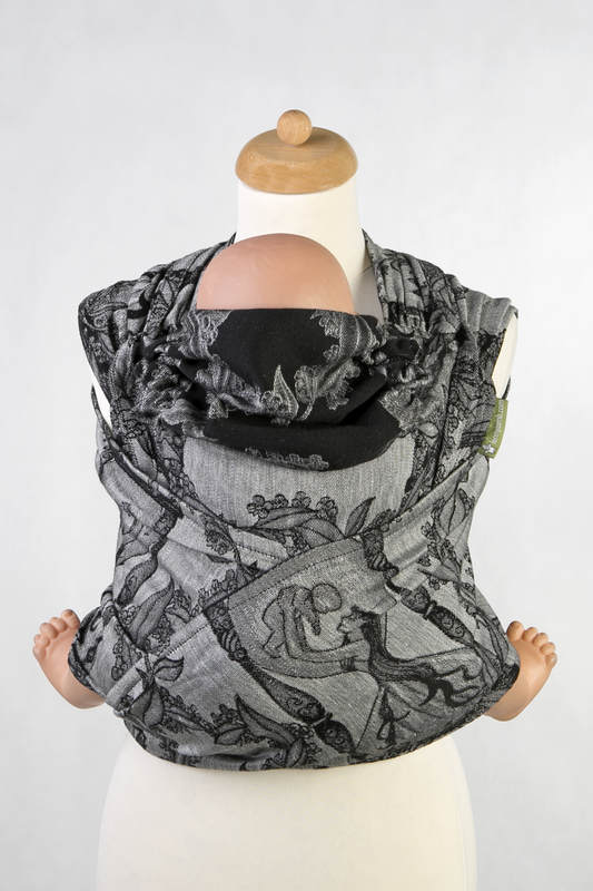 WRAP-TAI carrier Toddler with hood/ jacquard twill / 60% cotton 40% linen / LINEN TIME (without skull) #babywearing