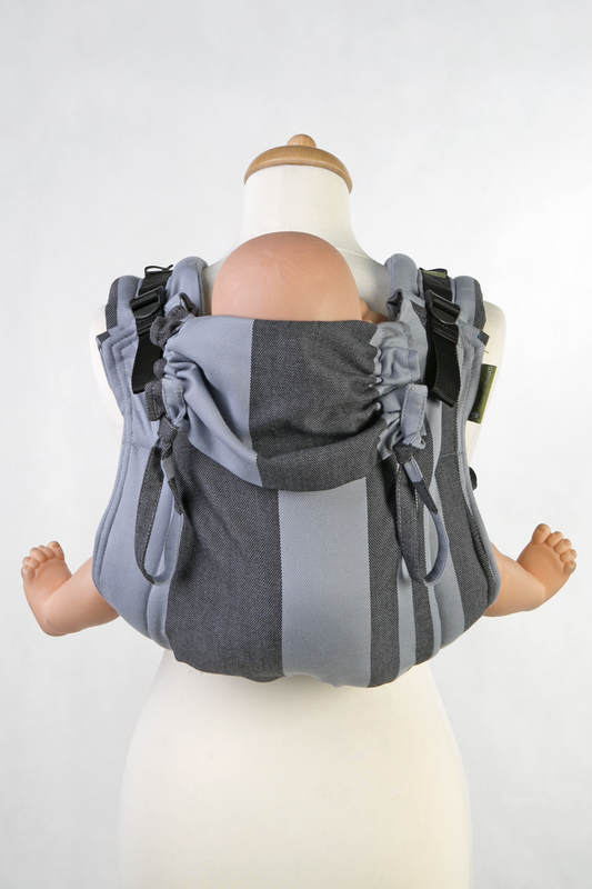 Nosidło Klamrowe ONBUHIMO z tkaniny skośno-krzyżowej (100% bawełna), rozmiar Standard - GWIEZDNY PYŁ #babywearing