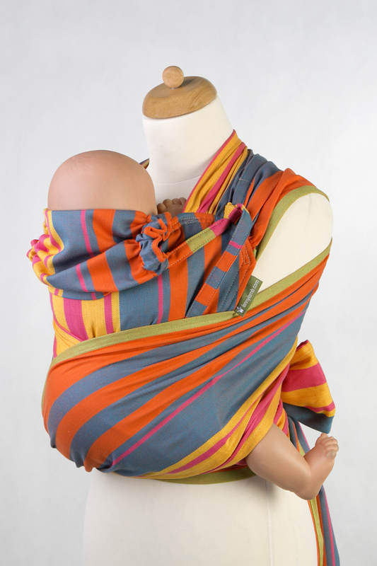 WRAP-TAI carrier Toddler, broken-twill weave - 100% cotton - with hood, ZUMBA ORANGE #babywearing