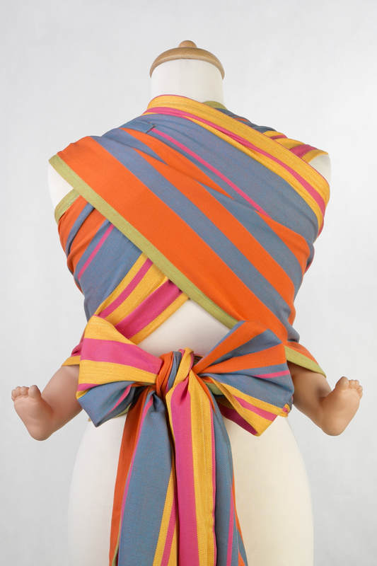 WRAP-TAI carrier Mini, broken-twill weave - 100% cotton - with hood, ZUMBA ORANGE #babywearing