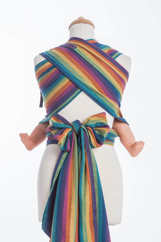 WRAP-TAI carrier TODDLER / broken twill / bamboo and cotton / with hood/ PARADISO #babywearing