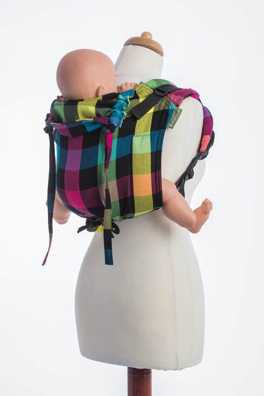 Lenny Buckle Onbuhimo baby carrier, standard size, diamond weave (100% cotton) - DIAMOND PLAID (grade B) #babywearing