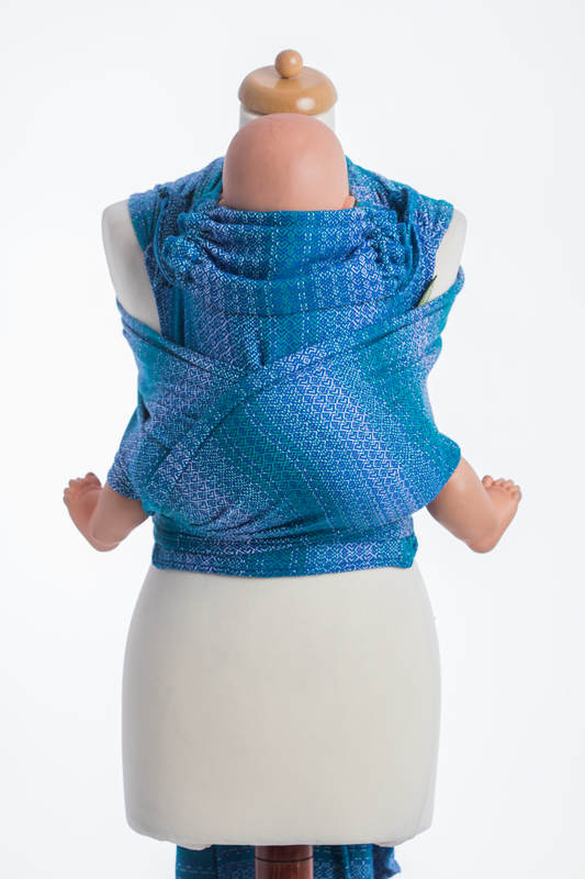 WRAP-TAI carrier Toddler with hood/ jacquard twill / 100% cotton / LITTLE LOVE - OCEAN #babywearing