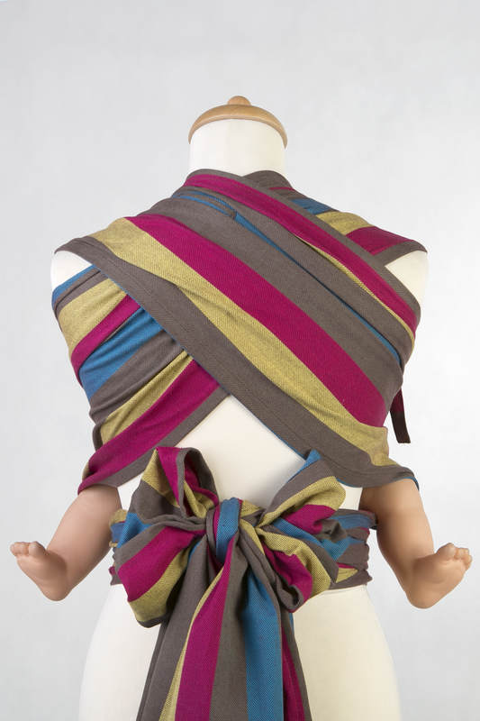 Wrap-Tai Tragehilfe Toddler / Kreuzköper-Bindung / 100% Baumwolle / mit Kapuze / FOREST MEADOW #babywearing