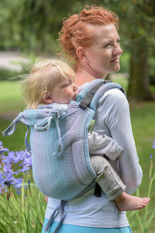Lenny Buckle Onbuhimo baby carrier, standard size, jacquard weave (100% cotton) - LITTLE LOVE ZEPHYR #babywearing