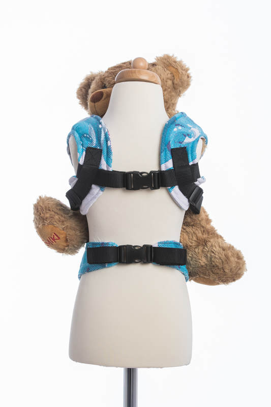 Doll Carrier made of woven fabric, 100% cotton  - HIGH TIDE (grade B) #babywearing