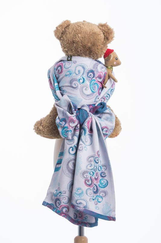 Doll Sling, Jacquard Weave, 100% cotton - HIGH TIDE #babywearing