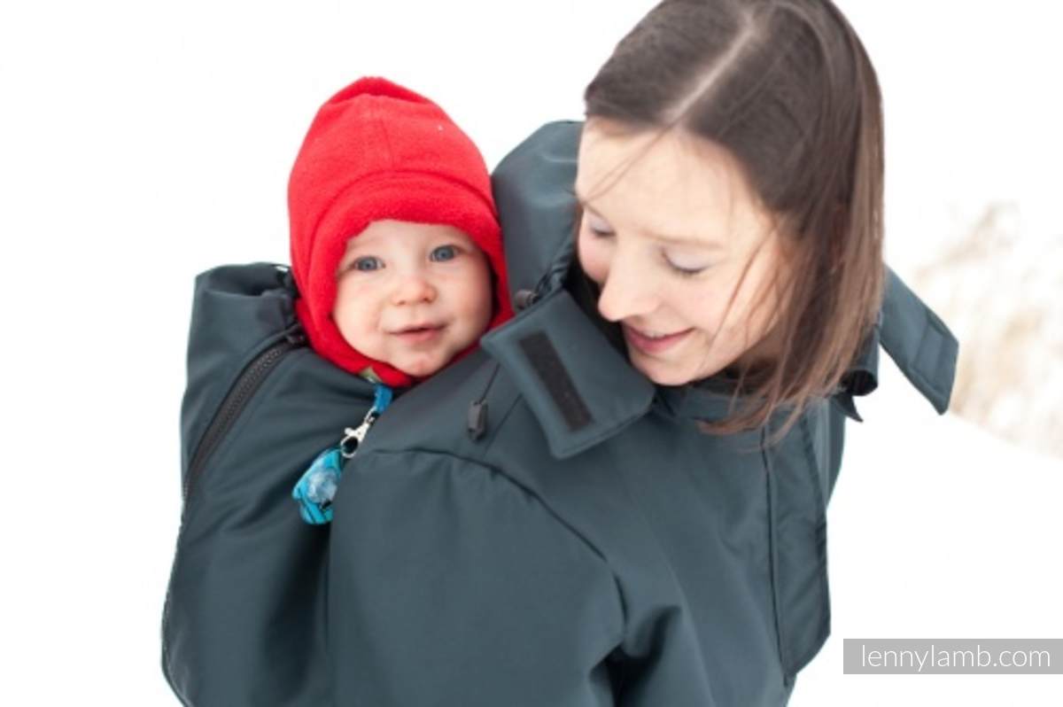 Babywearing Coat - size S - black #babywearing