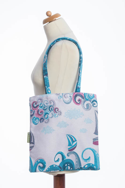 Einkaufstasche, hergestellt aus gewebtem Stoff (100% Baumwolle) - HIGH TIDE  #babywearing