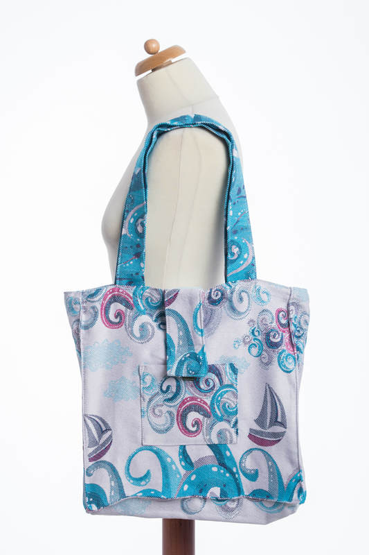 Shoulder bag made of wrap fabric (100% cotton) - HIGH TIDE - standard size 37cmx37cm #babywearing