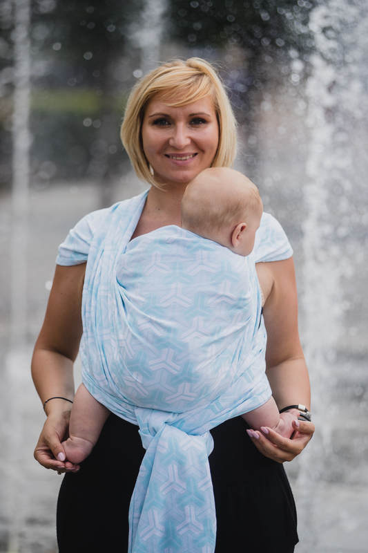 Baby Wrap, Jacquard Weave (100% cotton) - TRINITY - size L (grade B) #babywearing