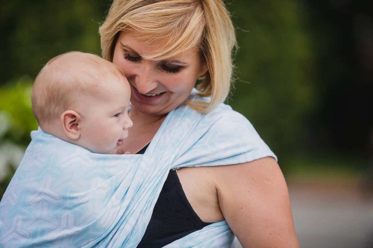 Baby Wrap, Jacquard Weave (100% cotton) - TRINITY - size XS #babywearing