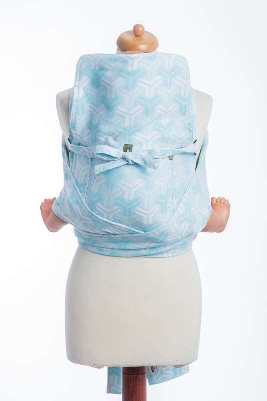 Nosidełko dla dzieci MEI-TAI TODDLER z kapturkiem, bawełna, splot żakardowy, TRINITY #babywearing