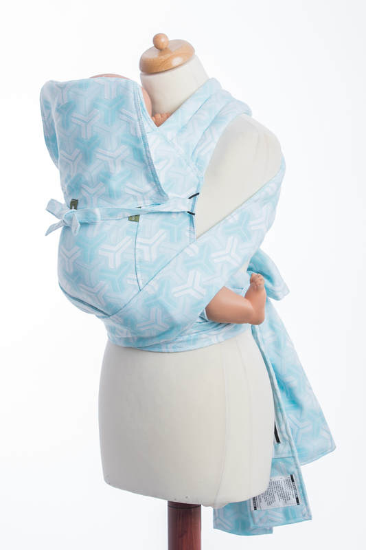 Mei Tai carrier Toddler with hood/ jacquard twill / 100% cotton / TRINITY #babywearing