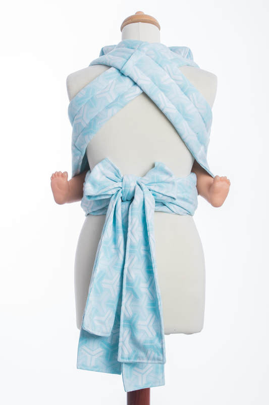 Nosidełko dla dzieci MEI-TAI TODDLER z kapturkiem, bawełna, splot żakardowy, TRINITY #babywearing