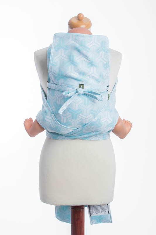 Mei Tai carrier Mini with hood/ jacquard twill / 100% cotton / TRINITY #babywearing