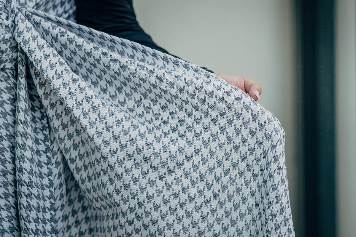 Baby Wrap, Jacquard Weave (60% cotton, 40% linen) - LITTLE PEPITKA - size XL #babywearing