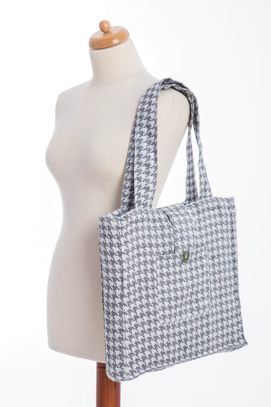 Shoulder bag made of wrap fabric (60% cotton, 40% linen) - LITTLE PEPITKA- standard size 37cmx37cm #babywearing