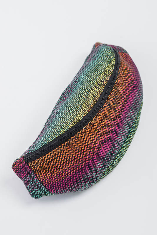 Waist Bag made of woven fabric, (100% cotton) - LITTLE HERRINGBONE IMAGINATION DARK #babywearing