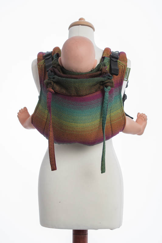Onbuhimo SAD LennyLamb, talla estándar, tejido espiga (100% algodón) - LITTLE HERRINGBONE IMAGINATION DARK #babywearing