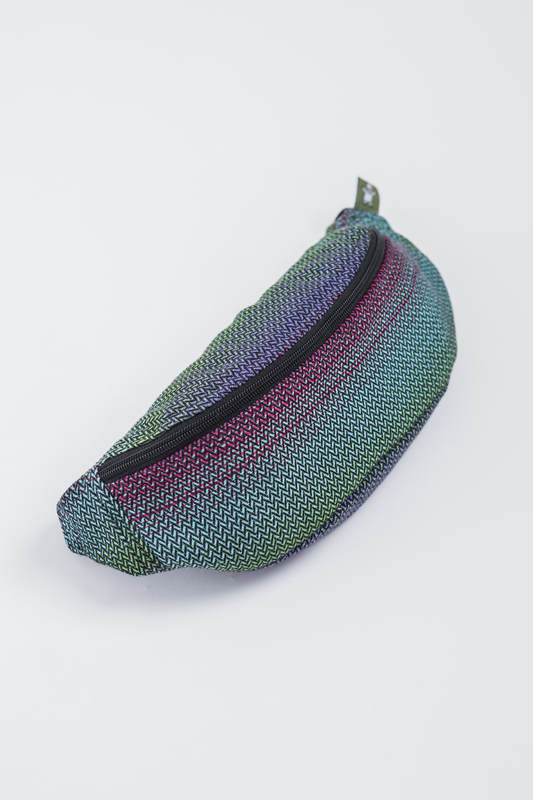 Waist Bag made of woven fabric, (100% cotton) - LITTLE HERRINGBONE IMPRESSION DARK #babywearing