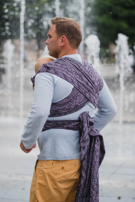 WRAP-TAI carrier Toddler with hood/ jacquard twill / 100% cotton / ENIGMA PURPLE #babywearing