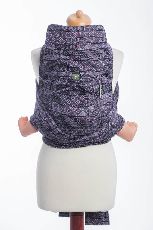 Mei Tai carrier Toddler with hood/ jacquard twill / 100% cotton /  ENIGMA PURPLE #babywearing